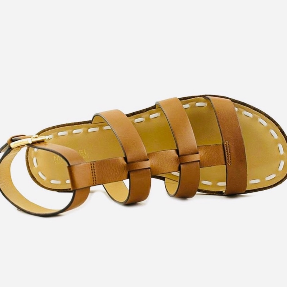 MICHAEL KORS - LEATHER SANDALS - Picture 6 of 7
